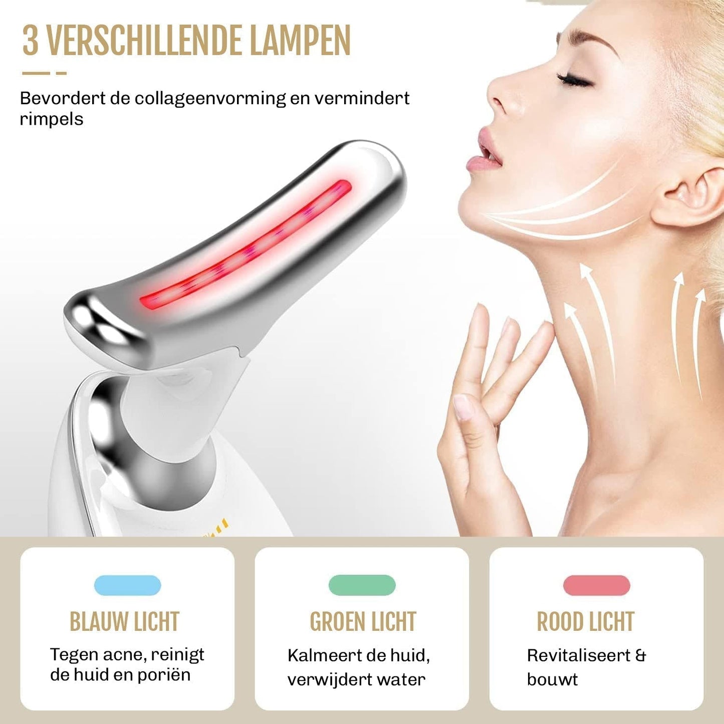 Visavera – 7-in-1 Gesichtspflegegerät mit Licht, Vibration & EMS