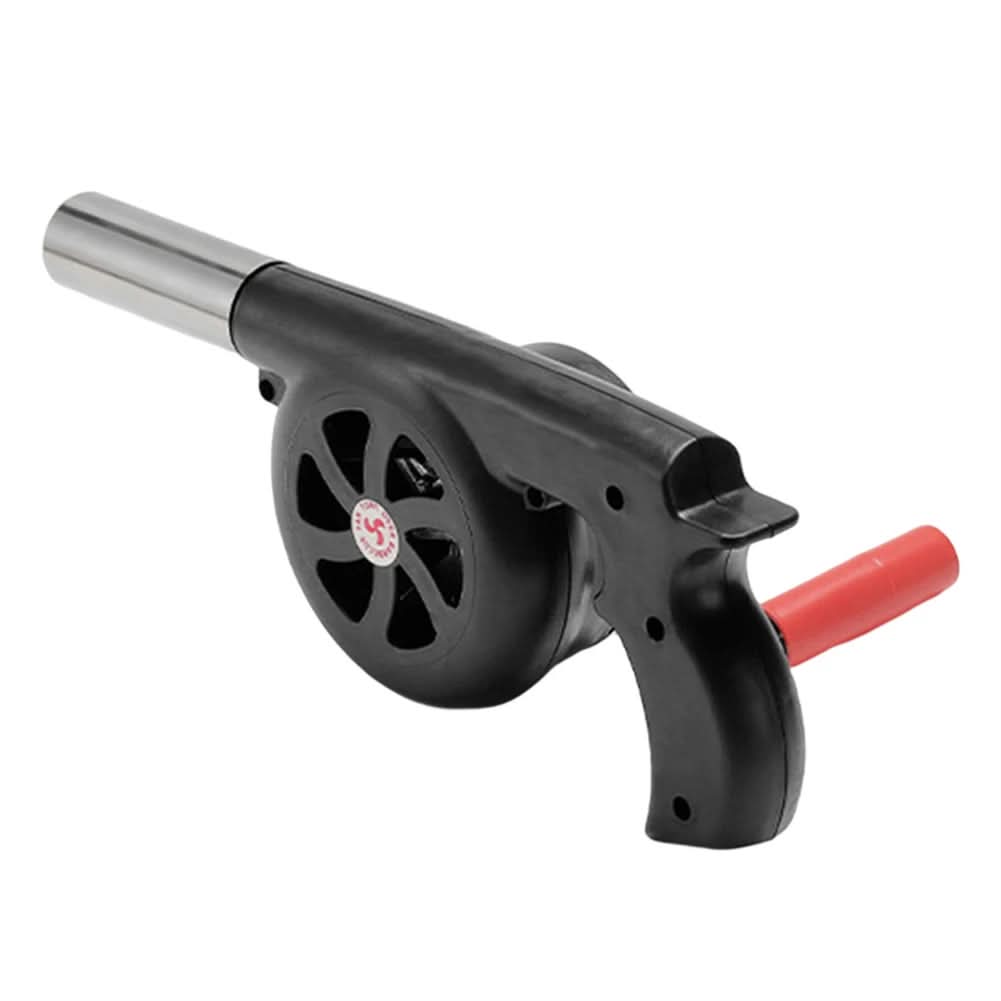 | Tragbarer Handkurbel-Grillfan für einfaches Outdoor-Anheizen
