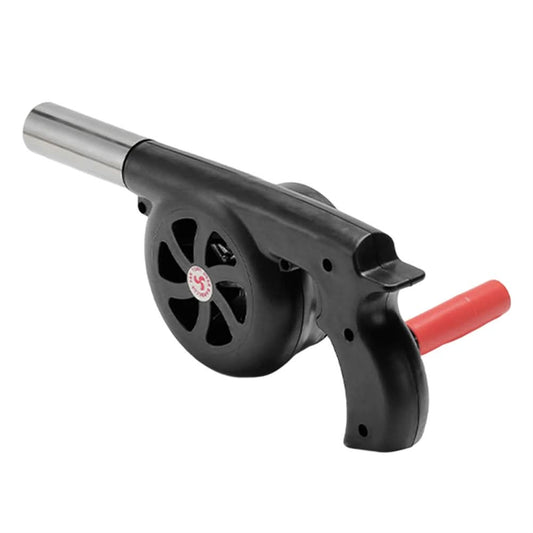 | Tragbarer Handkurbel-Grillfan für einfaches Outdoor-Anheizen