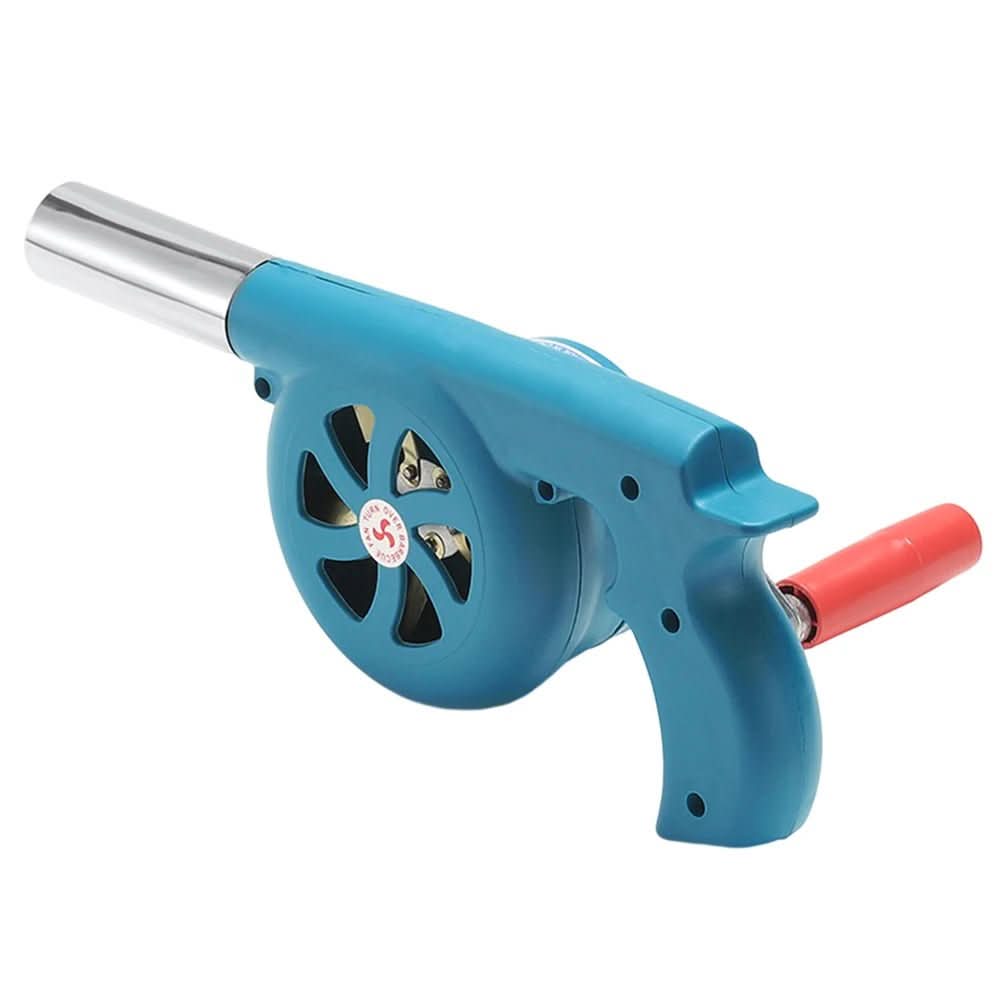 | Tragbarer Handkurbel-Grillfan für einfaches Outdoor-Anheizen