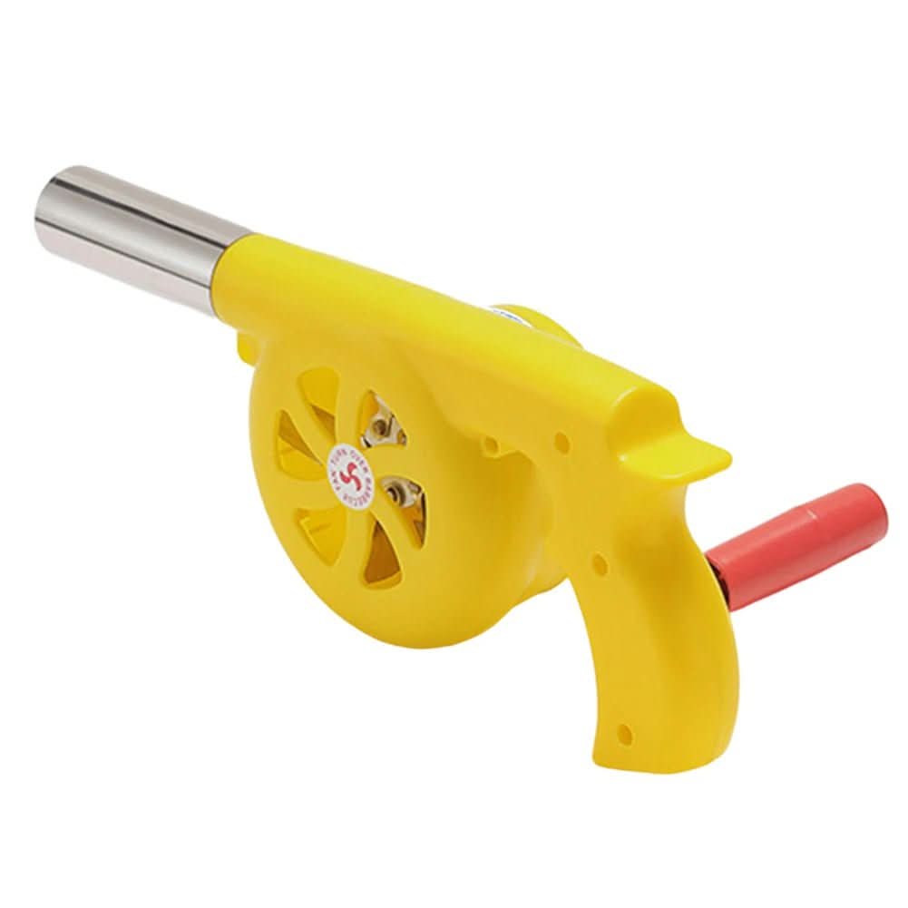 | Tragbarer Handkurbel-Grillfan für einfaches Outdoor-Anheizen