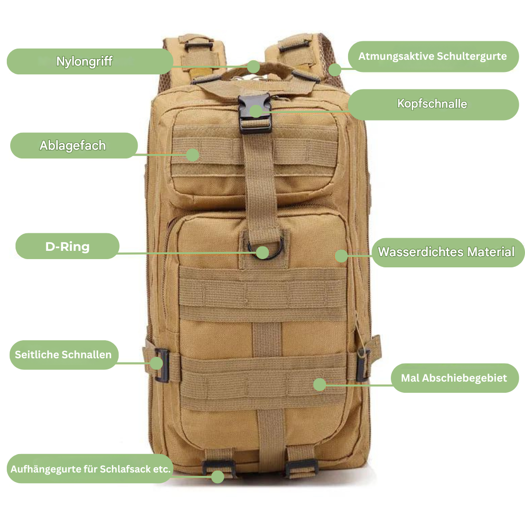 | Wasserdichter Taktischer Rucksack – AdventurePack