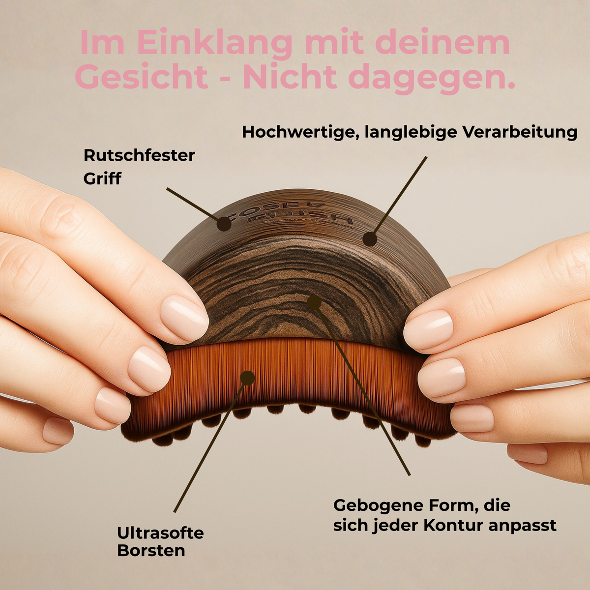 Sculptly – Lymphdrainage Gesichtsbürste für definierte Konturen