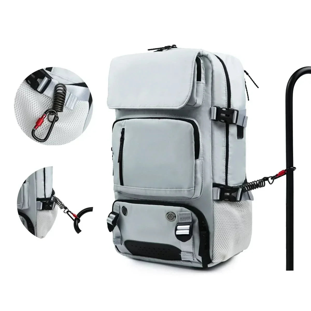 | Großer wasserdichter Reiserrucksack mit USB-Anschluss
