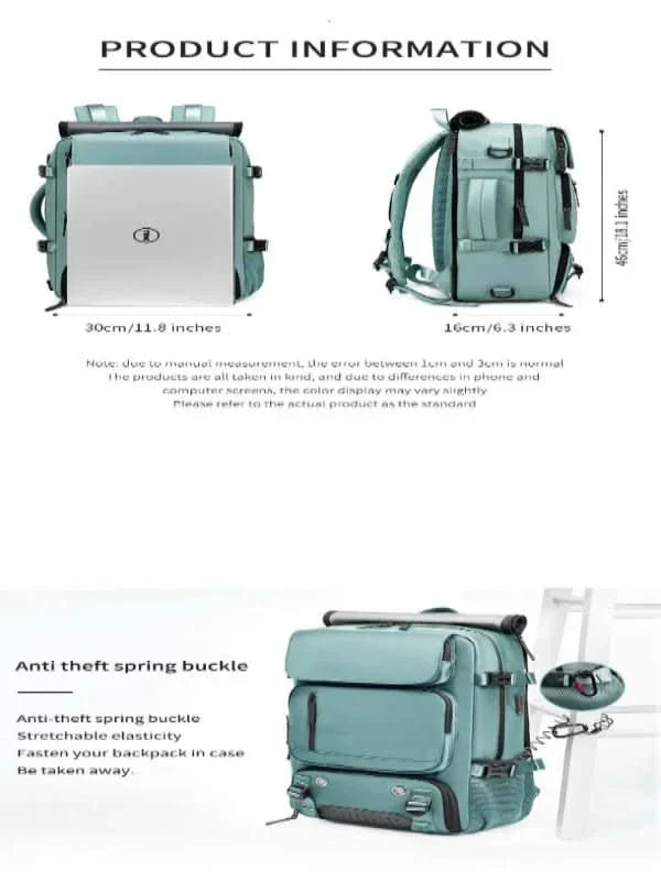 | Großer wasserdichter Reiserrucksack mit USB-Anschluss