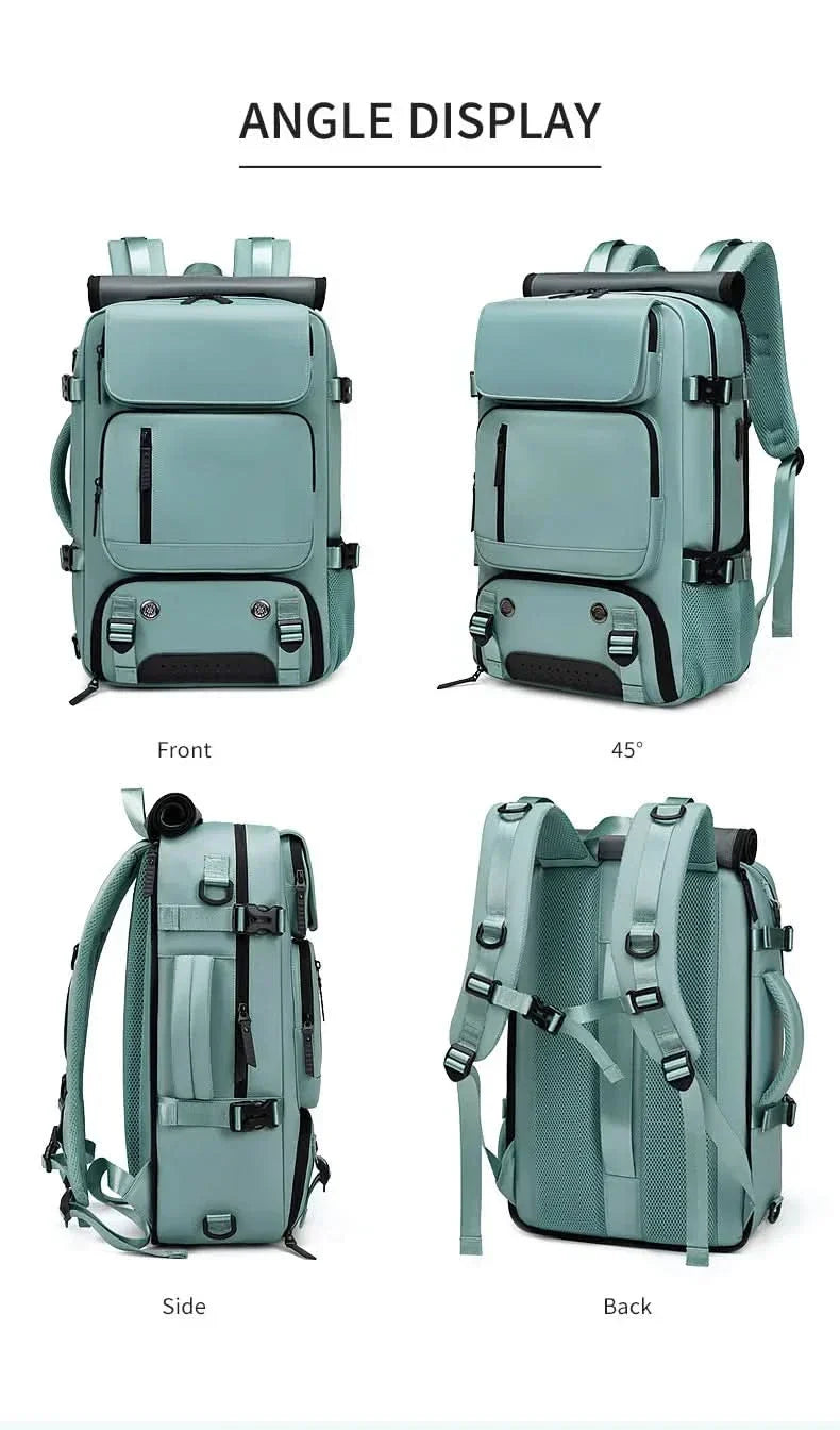 | Großer wasserdichter Reiserrucksack mit USB-Anschluss
