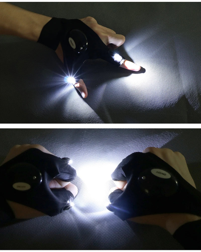| LED Taschenlampenhandschuhe