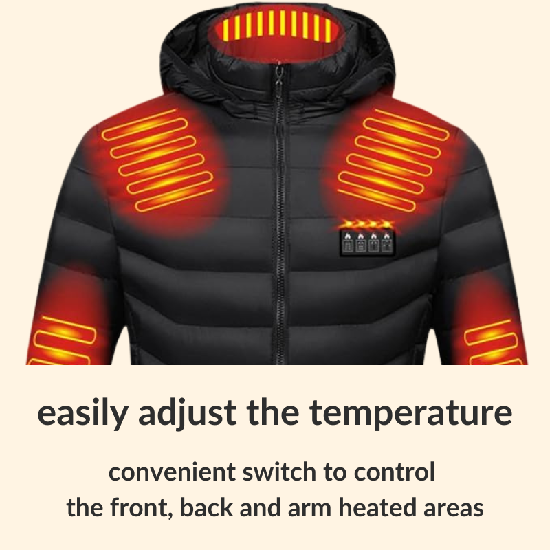 | Herren- & Damen-Heizjacke – Beste wiederaufladbare beheizte Pufferjacke, leichte batteriebetriebene Winterjacke UK