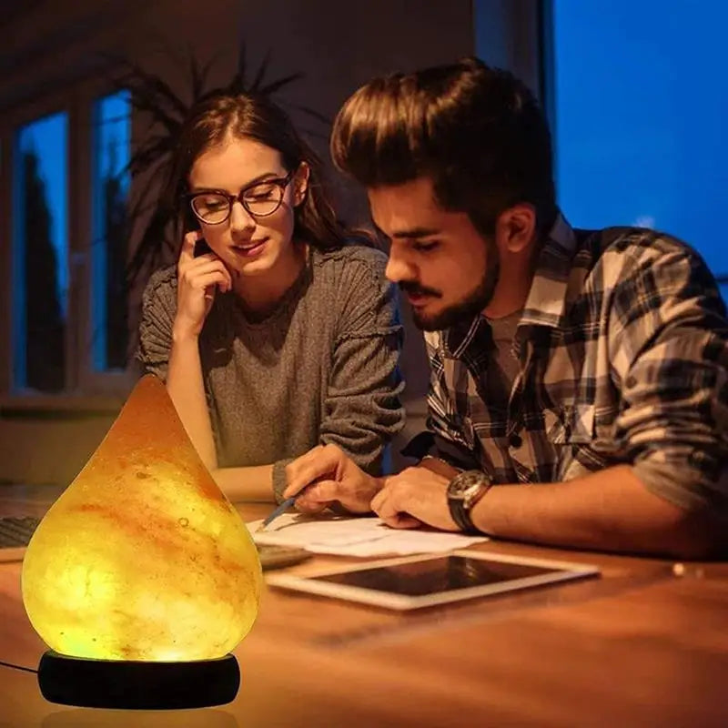 USB Himalaya-Salzlampe, Farbwechsel LED Kristall-Nachtlicht