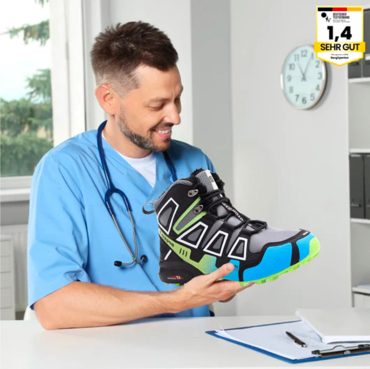 OrthoTrekking Pro - ergonomische schmerzlindernde Trekking u.-Wanderschuhe  - Sonderaktion 1+1 Gratis