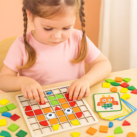 Puzzle Spielzeug aus Holz, Montessori Lernspiel für Kinder