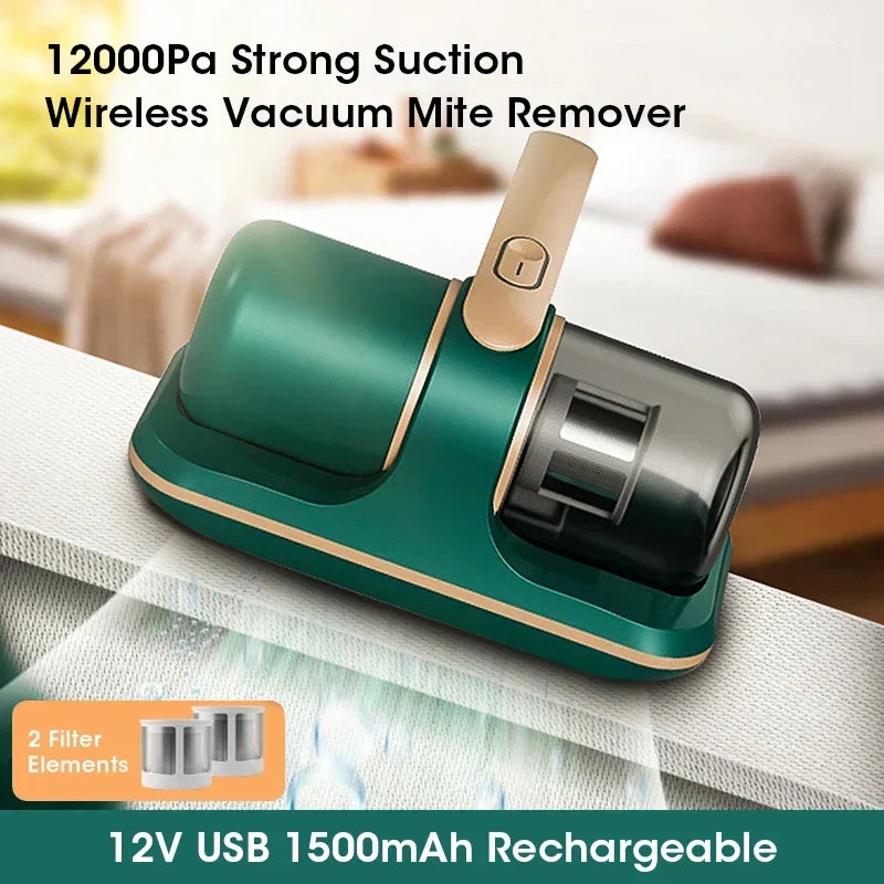 PureVac – Kabelloser Handstaubsauger Milbenentferner mit UV-Licht 12 kPa