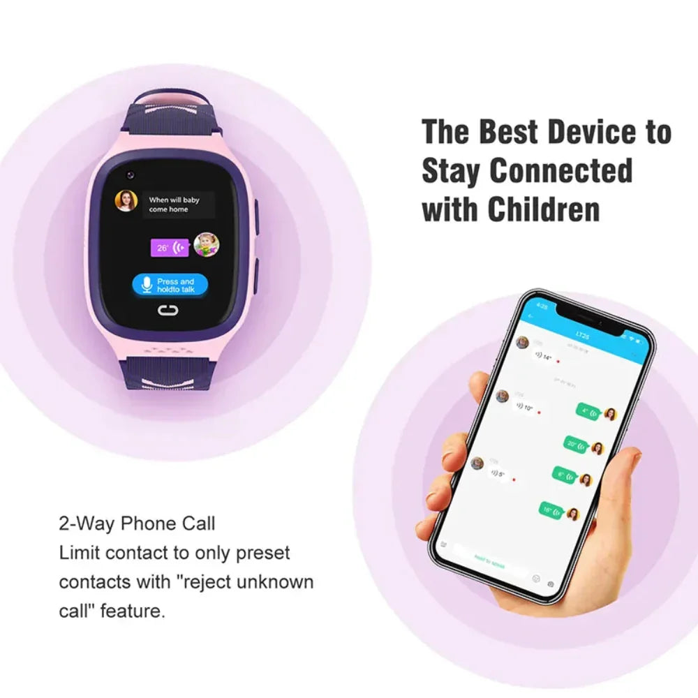 Kinder Smartwatch, GPS Tracker, wasserdicht, Touchscreen & Kamera