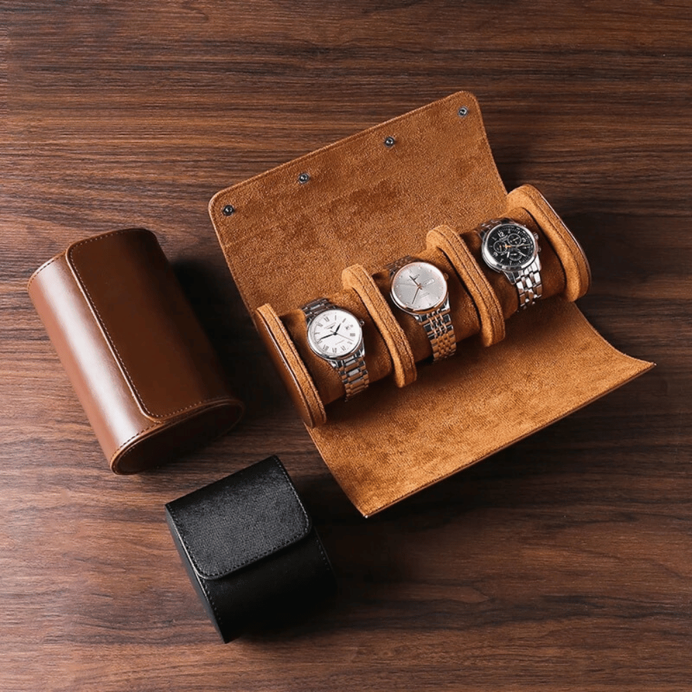 Leder-Uhrenetui - Stilvoller Organizer für Zeitmesser