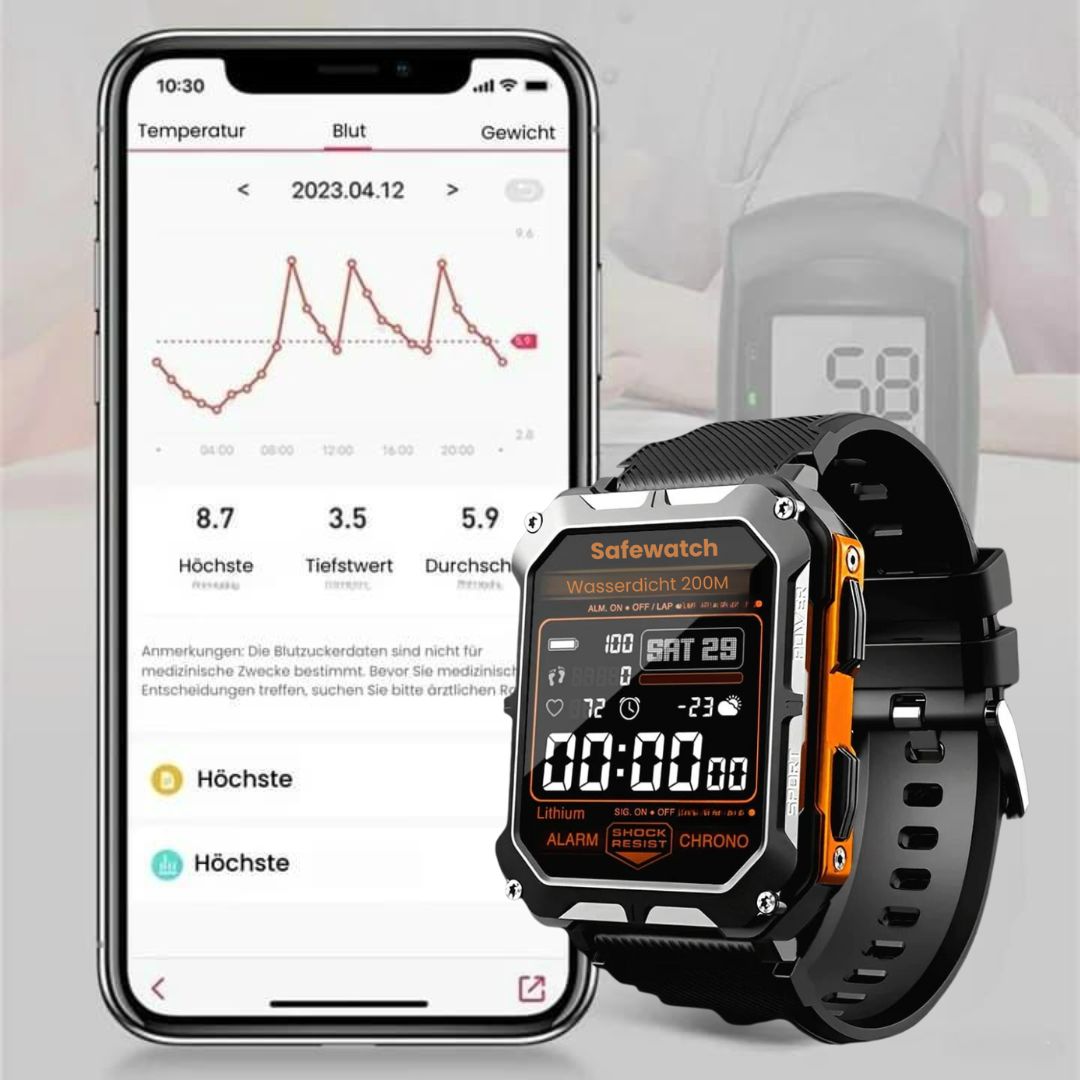 AirForce Health K-52 – robuste Outdoor-Smartwatch mit Fitness-Tracking