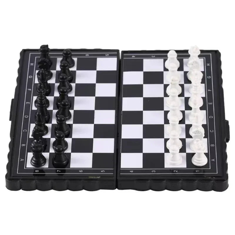 Thinkoro Magnetisches Schachspiel Kinder – Faltbares Lernspiel aus Kunststoff für Reisen & Zuhause