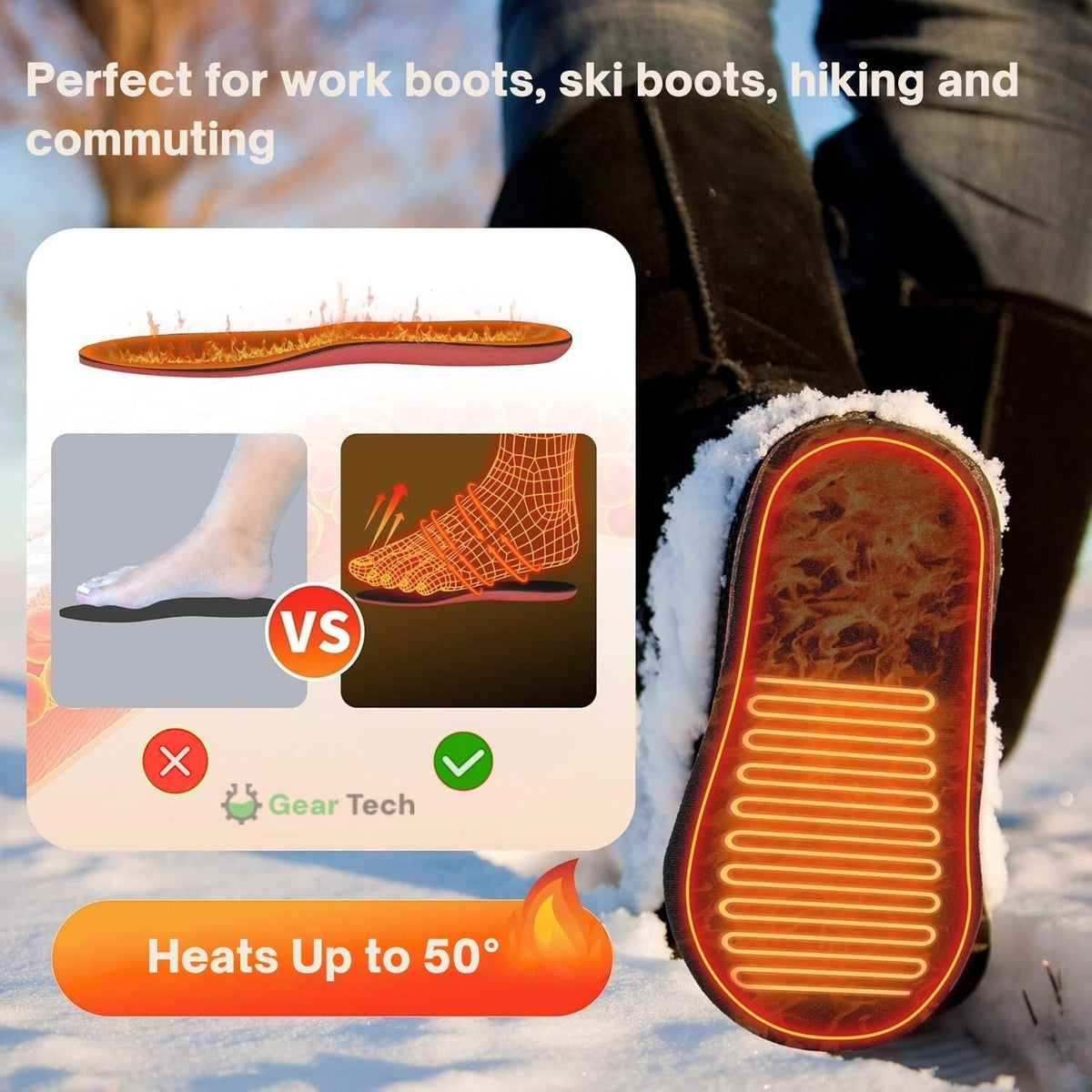 | Wiederaufladbare beheizte Einlegesohlen UK – Beste thermische Schuh-Einlagen für Stiefel, Arbeitsstiefel und täglichen Winterkomfort