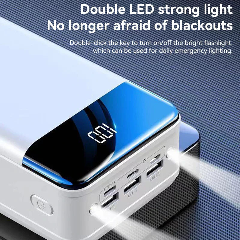 PowerBloc – Powerbank 50000 mAh Schnellladung – Outdoor & Notfall-Energie