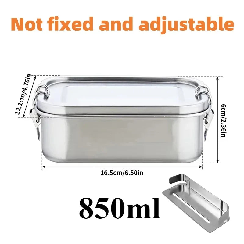 MealCraft – Bento-Lunchbox Edelstahl 800 ml mit Fächern auslaufsicher & spülmaschinenfest