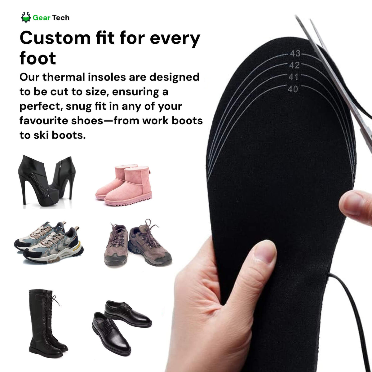 | Wiederaufladbare beheizte Einlegesohlen UK – Beste thermische Schuh-Einlagen für Stiefel, Arbeitsstiefel und täglichen Winterkomfort