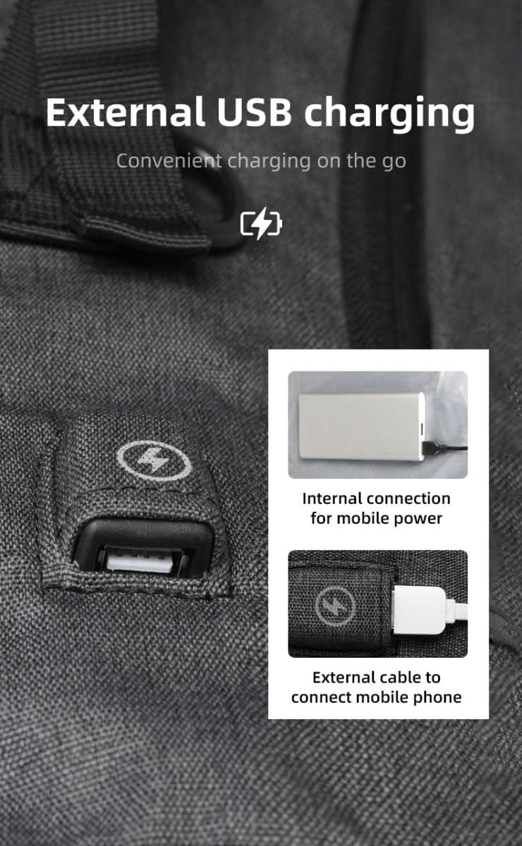 | Multifunktionaler Rucksack für draußen mit USB-Anschluss