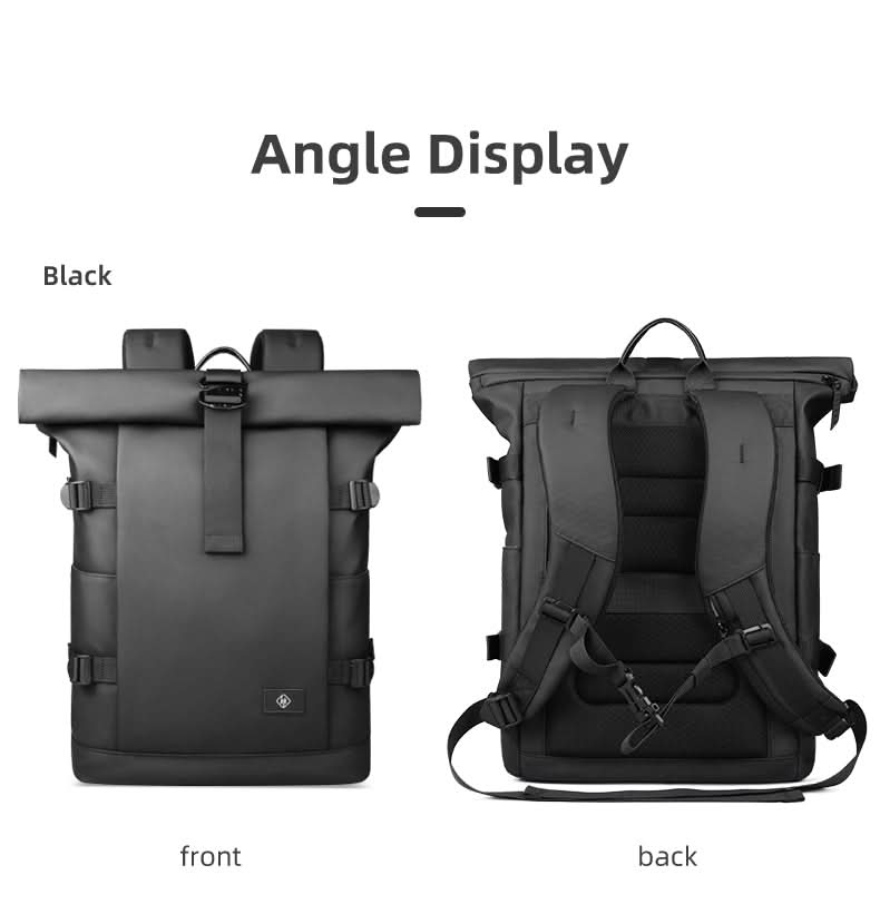 | Erweiterbarer Outdoor-Rucksack mit großem Volumen & Laptopfach