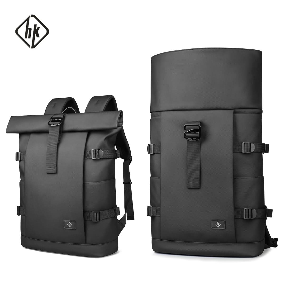 | Erweiterbarer Outdoor-Rucksack mit großem Volumen & Laptopfach