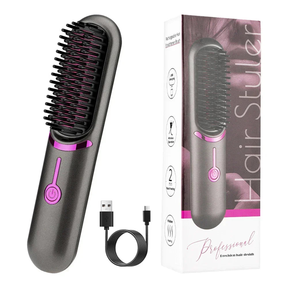 | Wireless Hair Straightening Comb