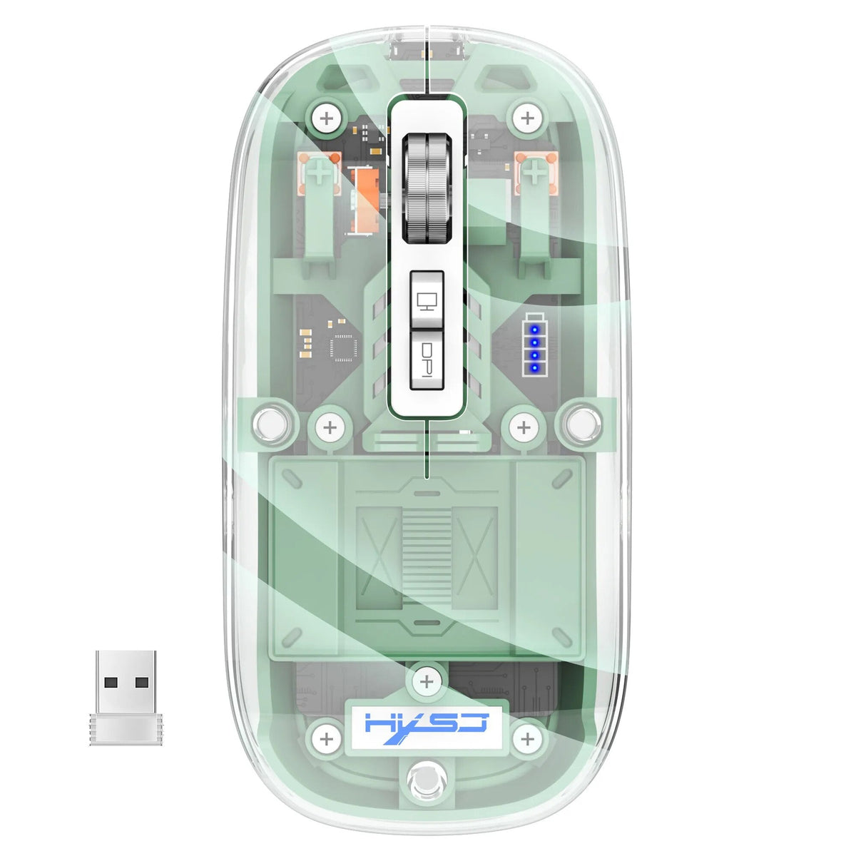 | Transparente kabellose Bluetooth-Maus