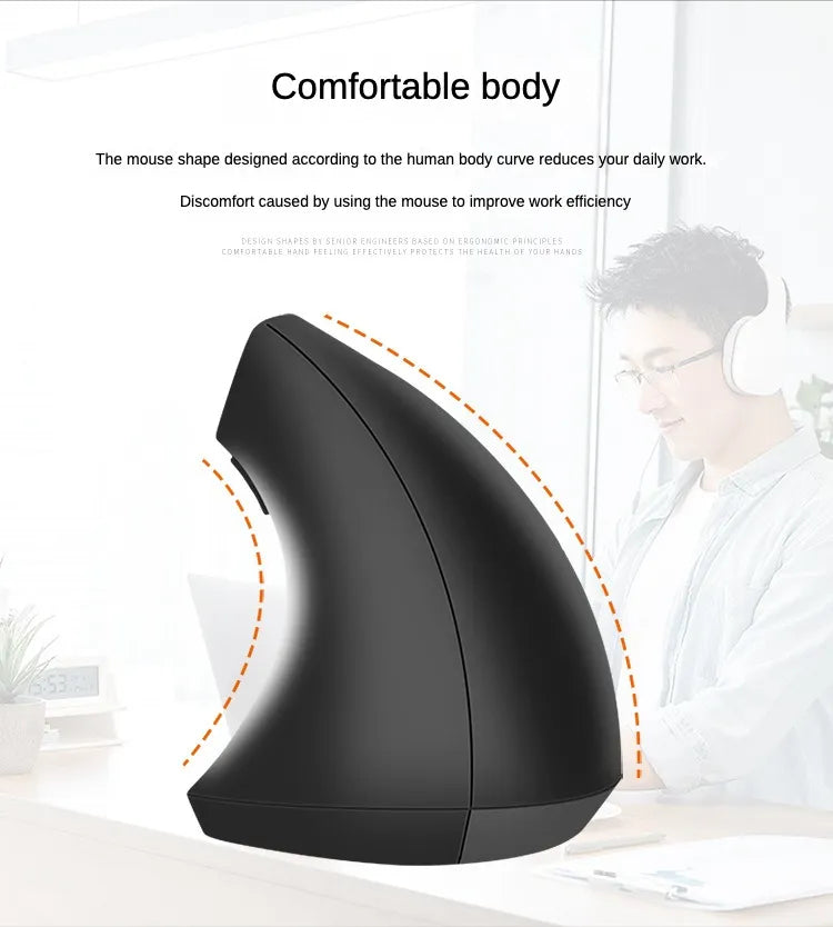 | Ergonomische drahtlose vertikale Maus