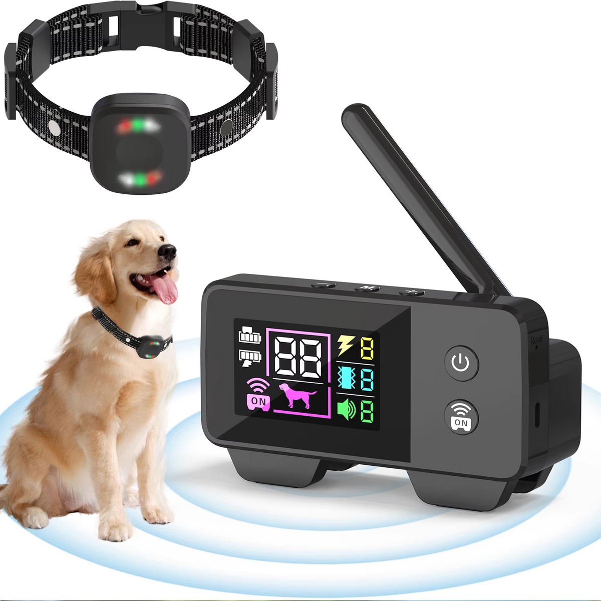 | Ultimatives Sicherheits 1.574,8 Fuß Wireless Hundezaun-System mit wiederaufladbarem, wasserdichtem Halsband