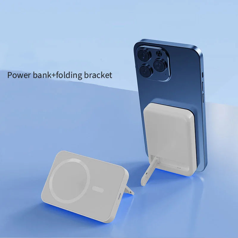 | Magnetische drahtlose Powerbank mit Kickstand