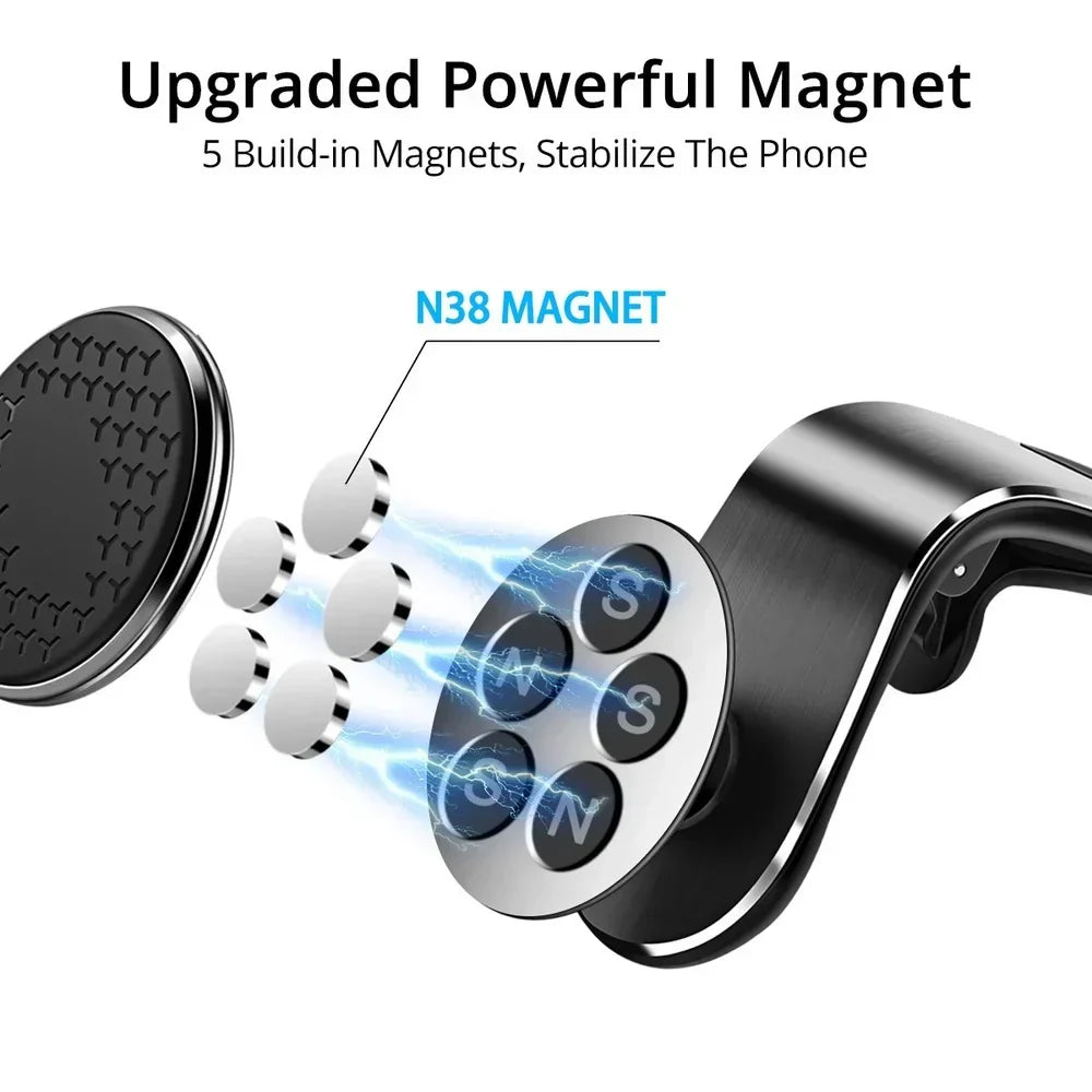 | Magnetischer Auto-Luftauslass Clip Handyhalter