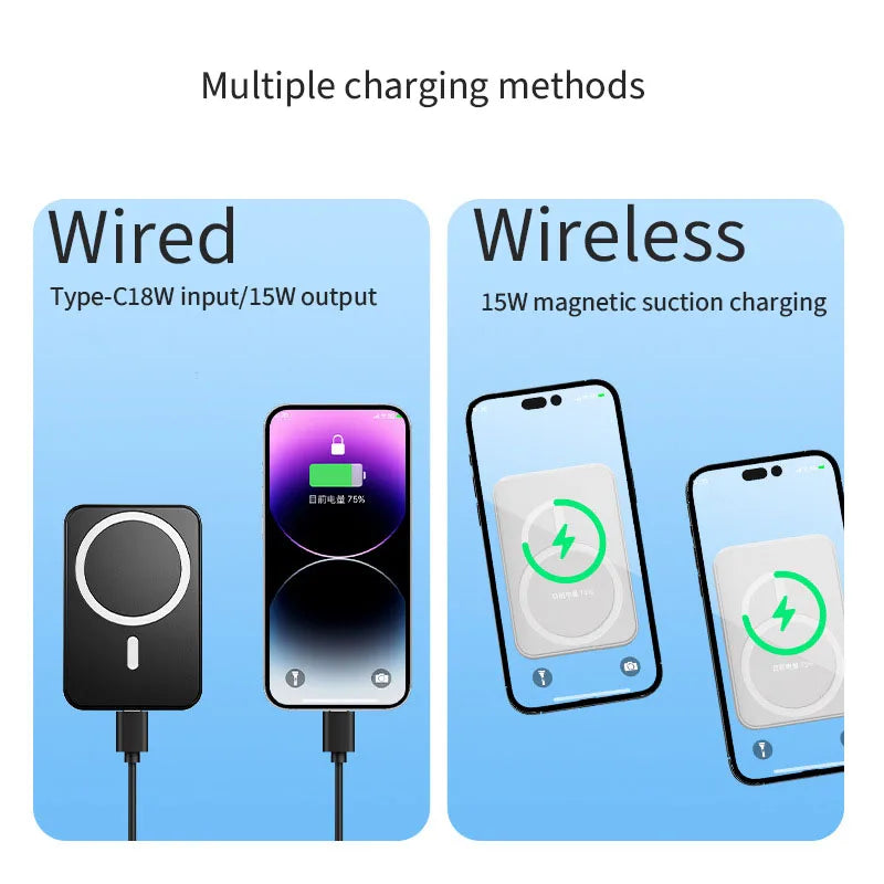 | Magnetische drahtlose Powerbank mit Kickstand