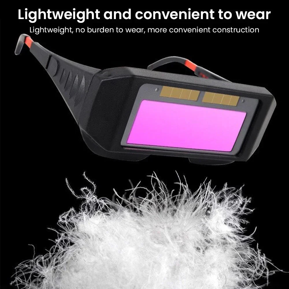 | Solar-powered welding goggles