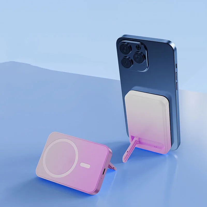 | Magnetische drahtlose Powerbank mit Kickstand