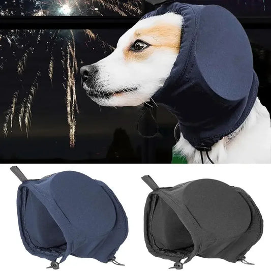 | Geräuschdämpfende Hundeohrenschützer | Bequemes, atmungsaktives Polyester zur Linderung von Ängsten bei Feuerwerk und Gewittern