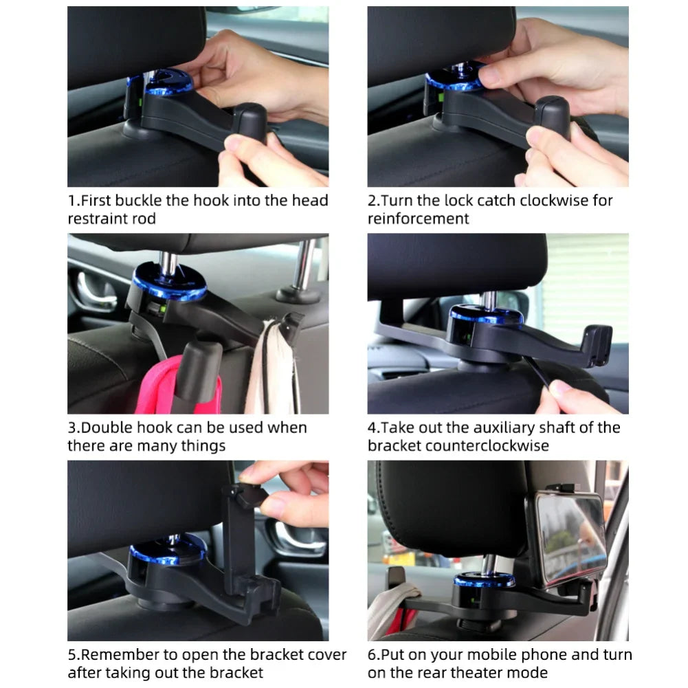 | Auto Kopfstützenhaken Handyhalter