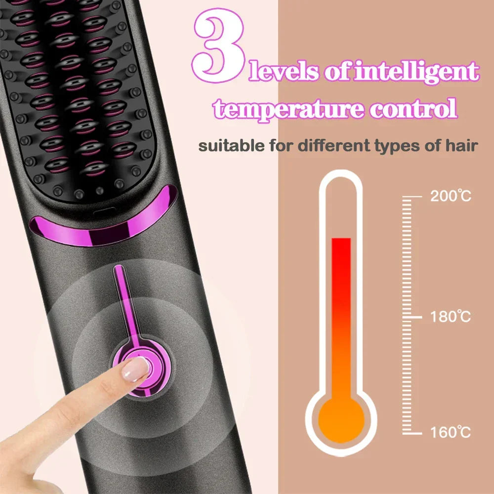 | Wireless Hair Straightening Comb