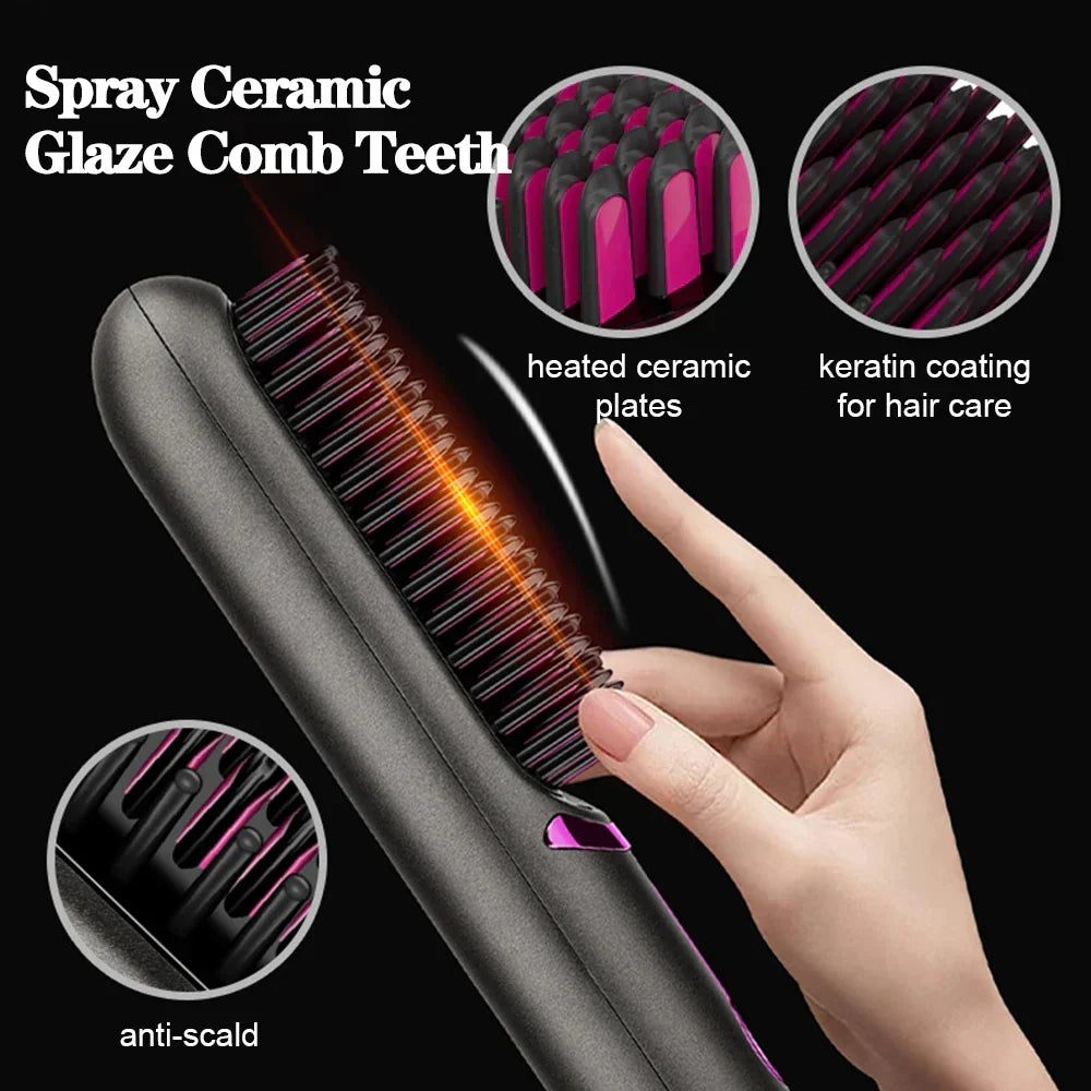| Wireless Hair Straightening Comb