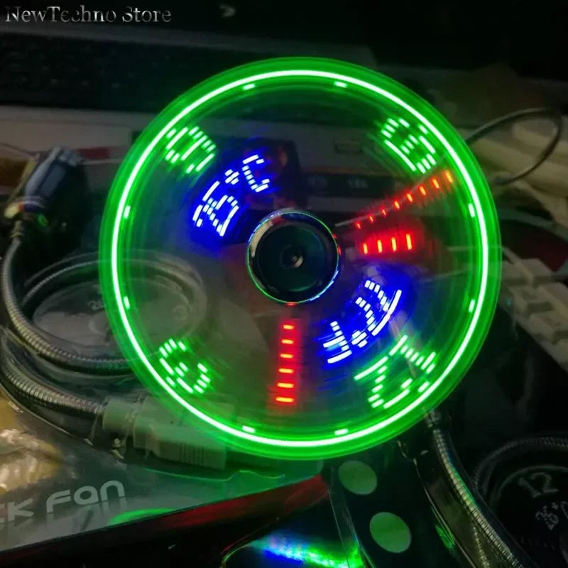| USB LED Fan Uhr
