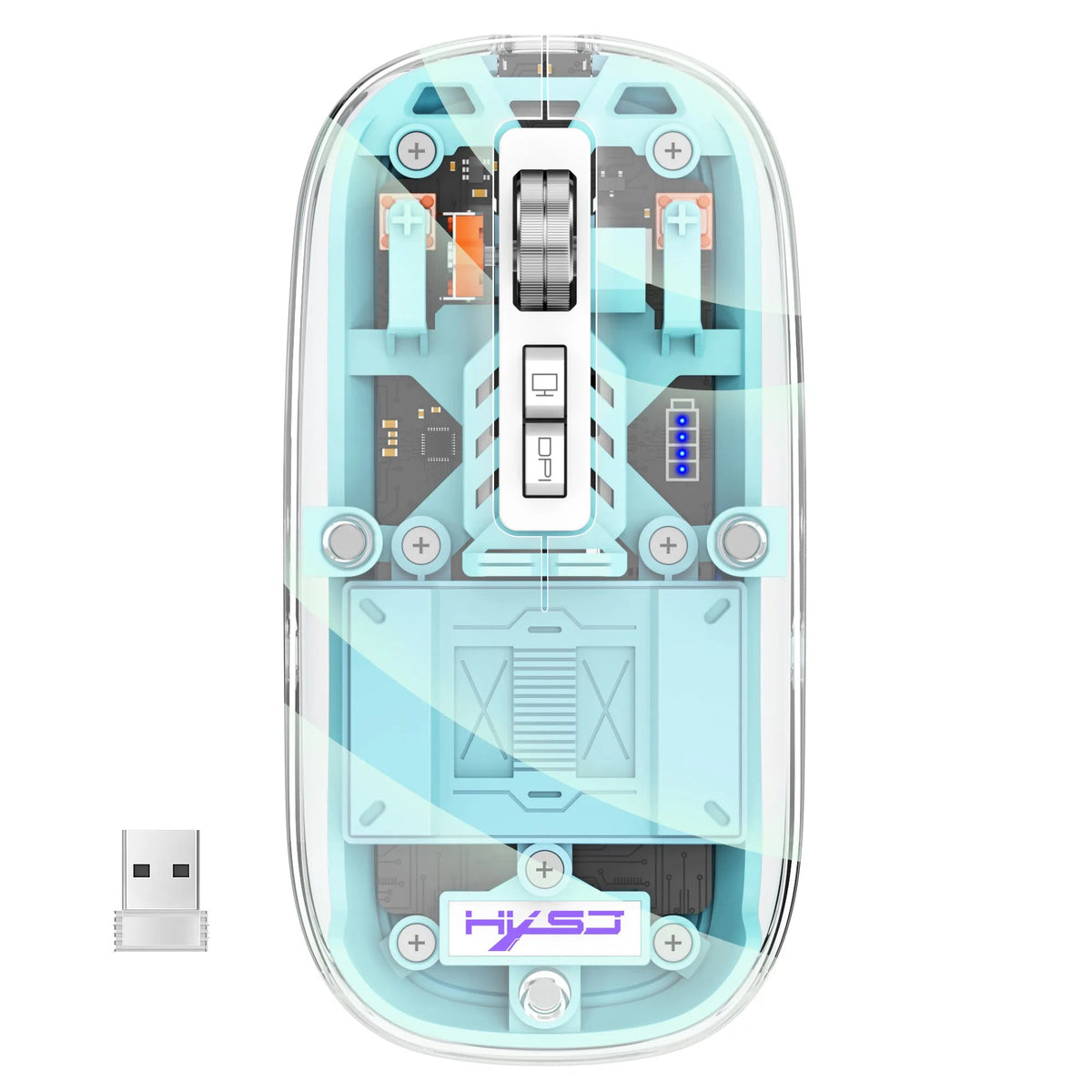 | Transparente kabellose Bluetooth-Maus