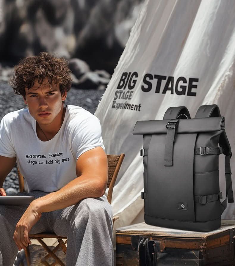 | Erweiterbarer Outdoor-Rucksack mit großem Volumen & Laptopfach