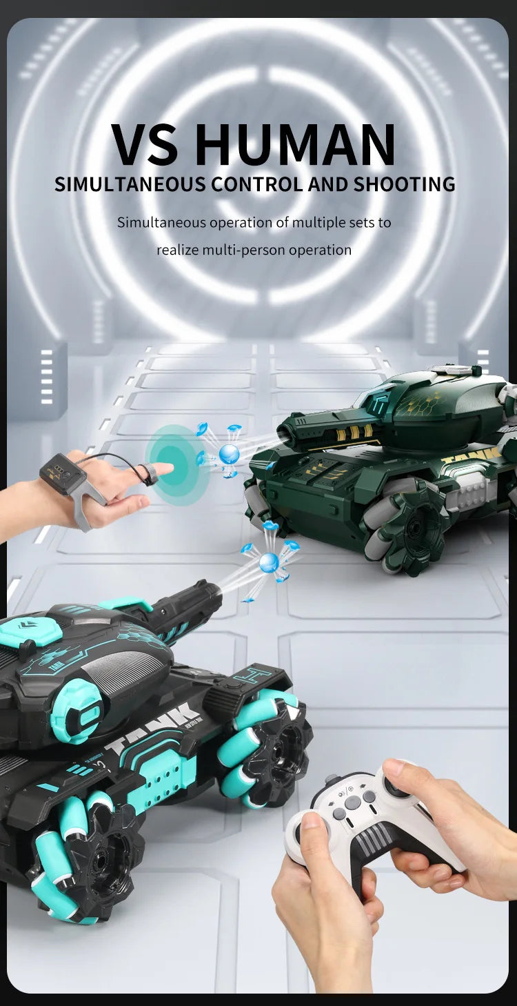| Gesture and Remote Control Tank Vehicle Toy