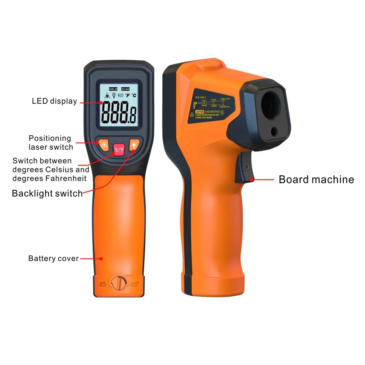 | Laser-Infrarot-Thermometer