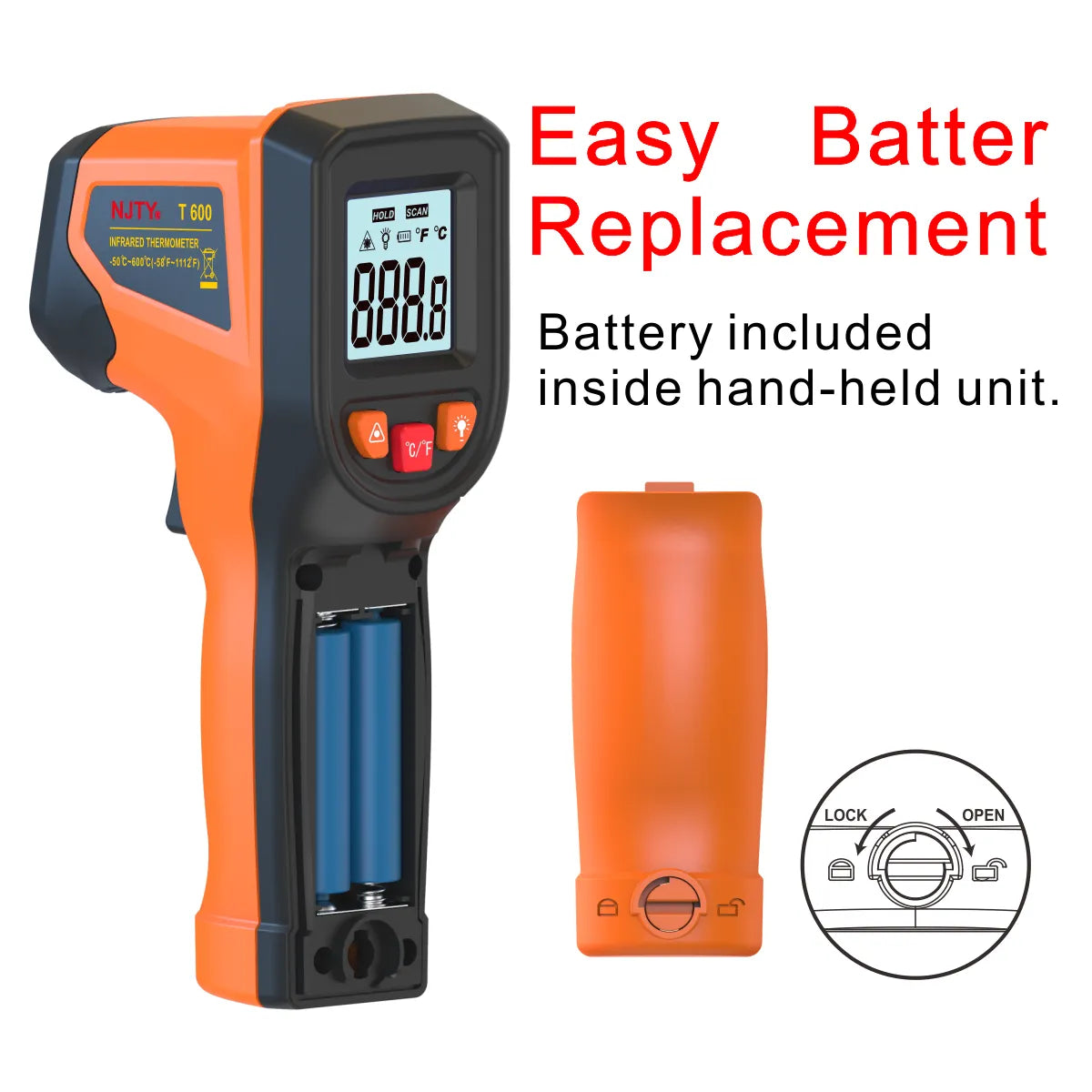 | Laser-Infrarot-Thermometer