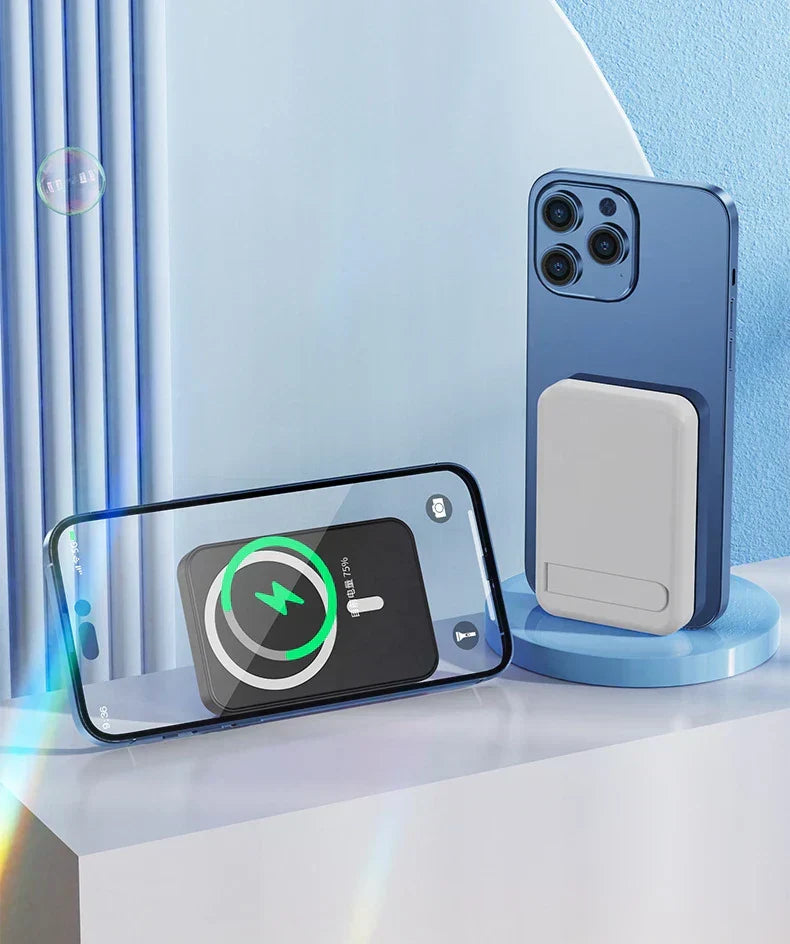 | Magnetische drahtlose Powerbank mit Kickstand