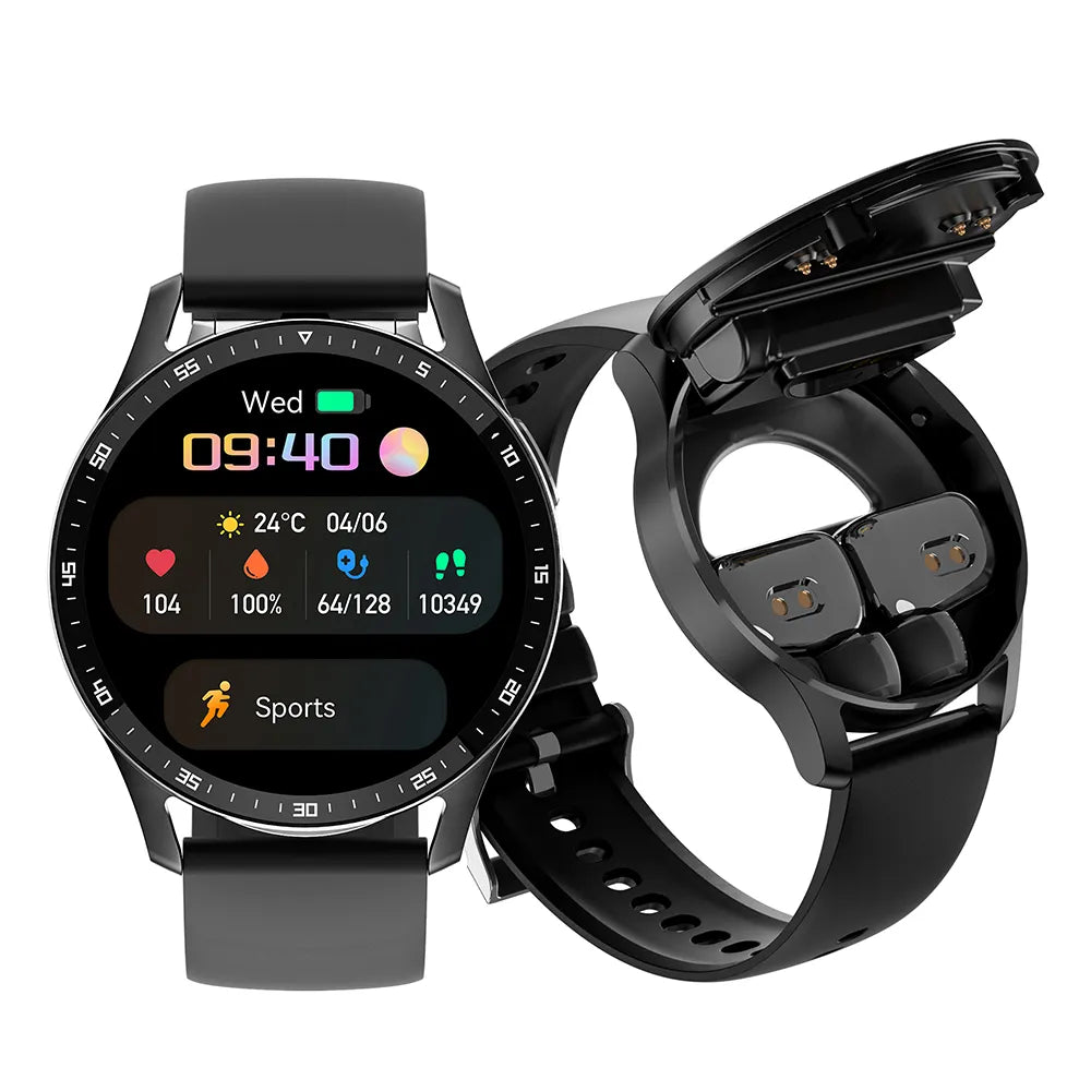 | Zwei in Eins Smartwatch mit Bluetooth-Ohrhörern