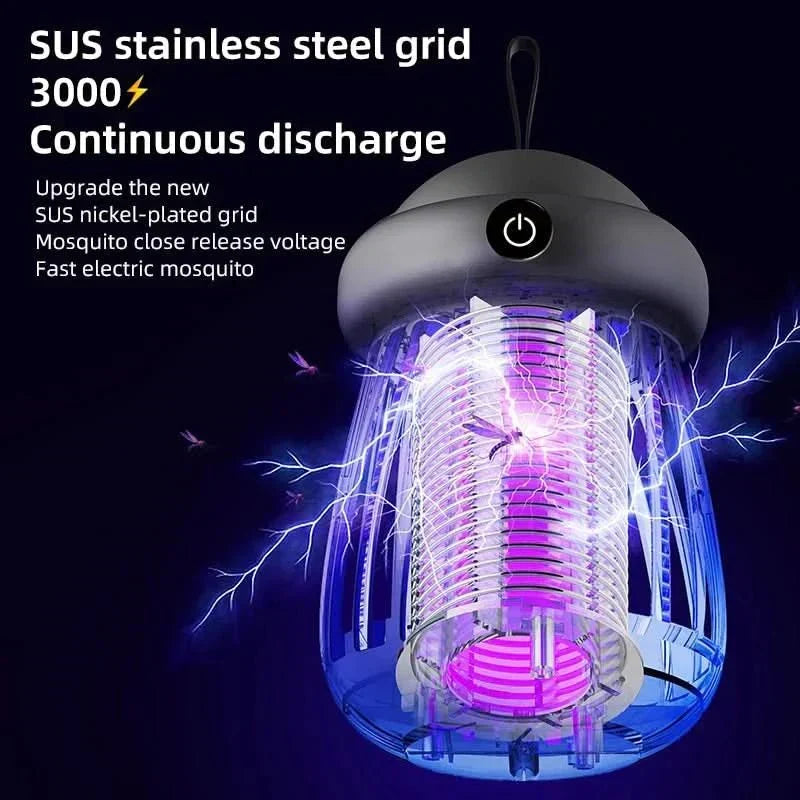 | Mückenvernichter mit UV-Licht & 3000V Schockeffekt