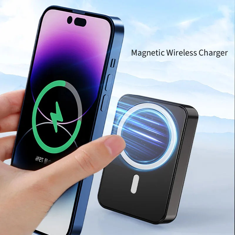 | Magnetische drahtlose Powerbank mit Kickstand